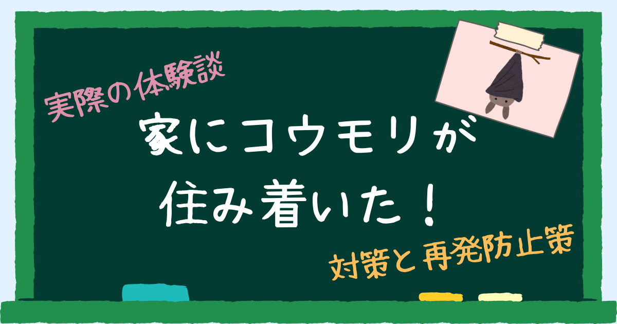 家にコウモリが住み着いた話　アイキャッチ